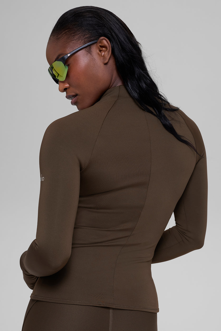 Airlift Winter Warm 1/4 Zip Long Sleeve - Espresso