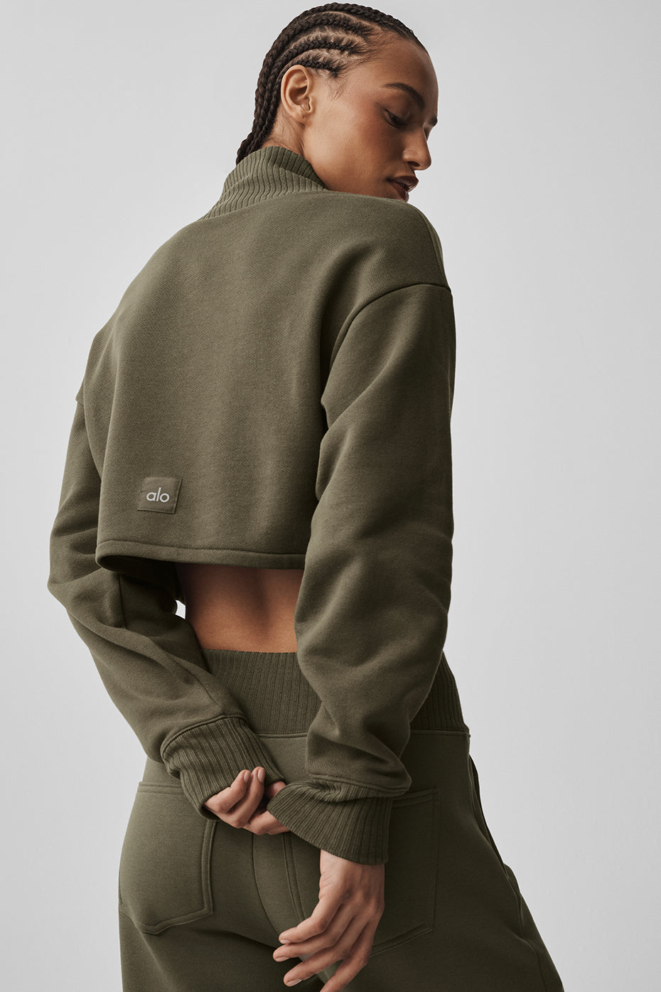 Cropped Serenity Coverup - Olive Tree