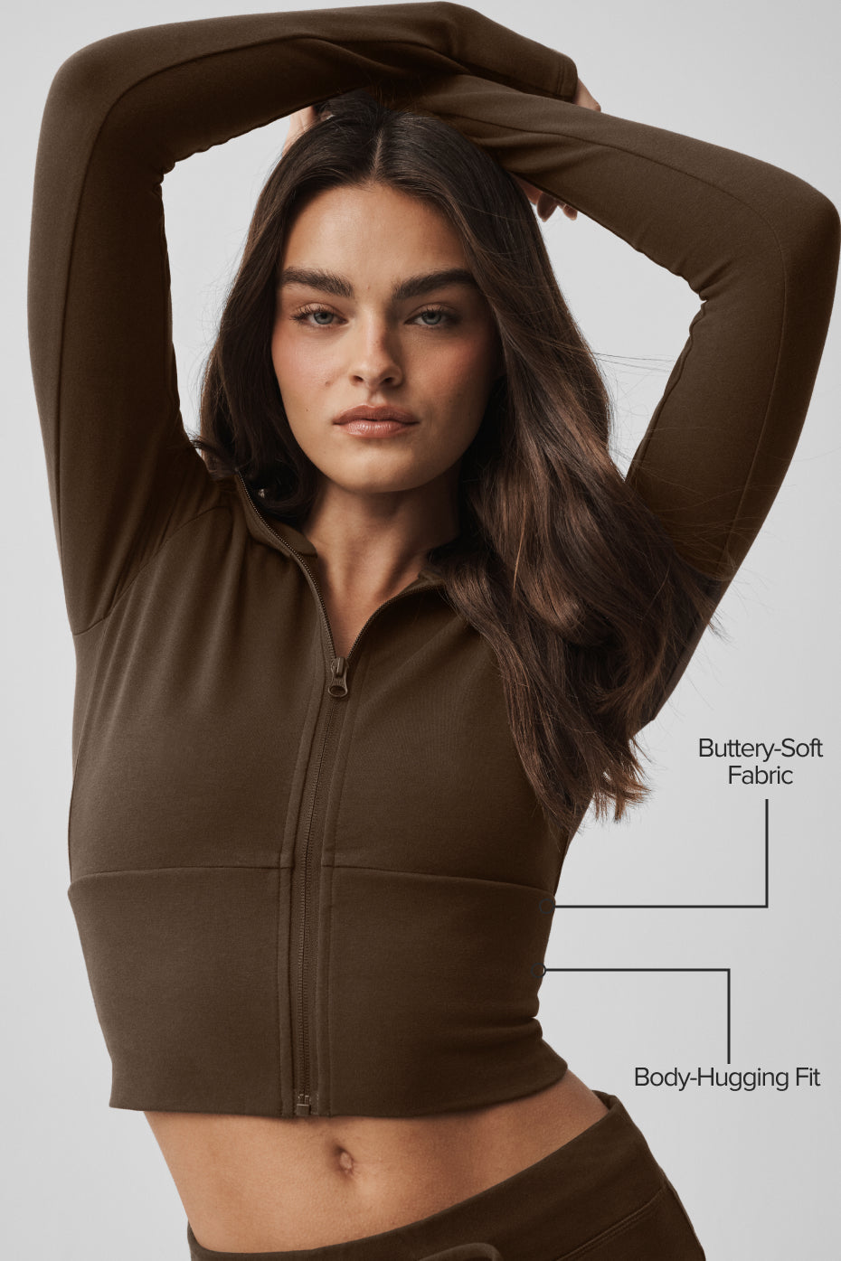 Sway Full Zip Hoodie - Espresso