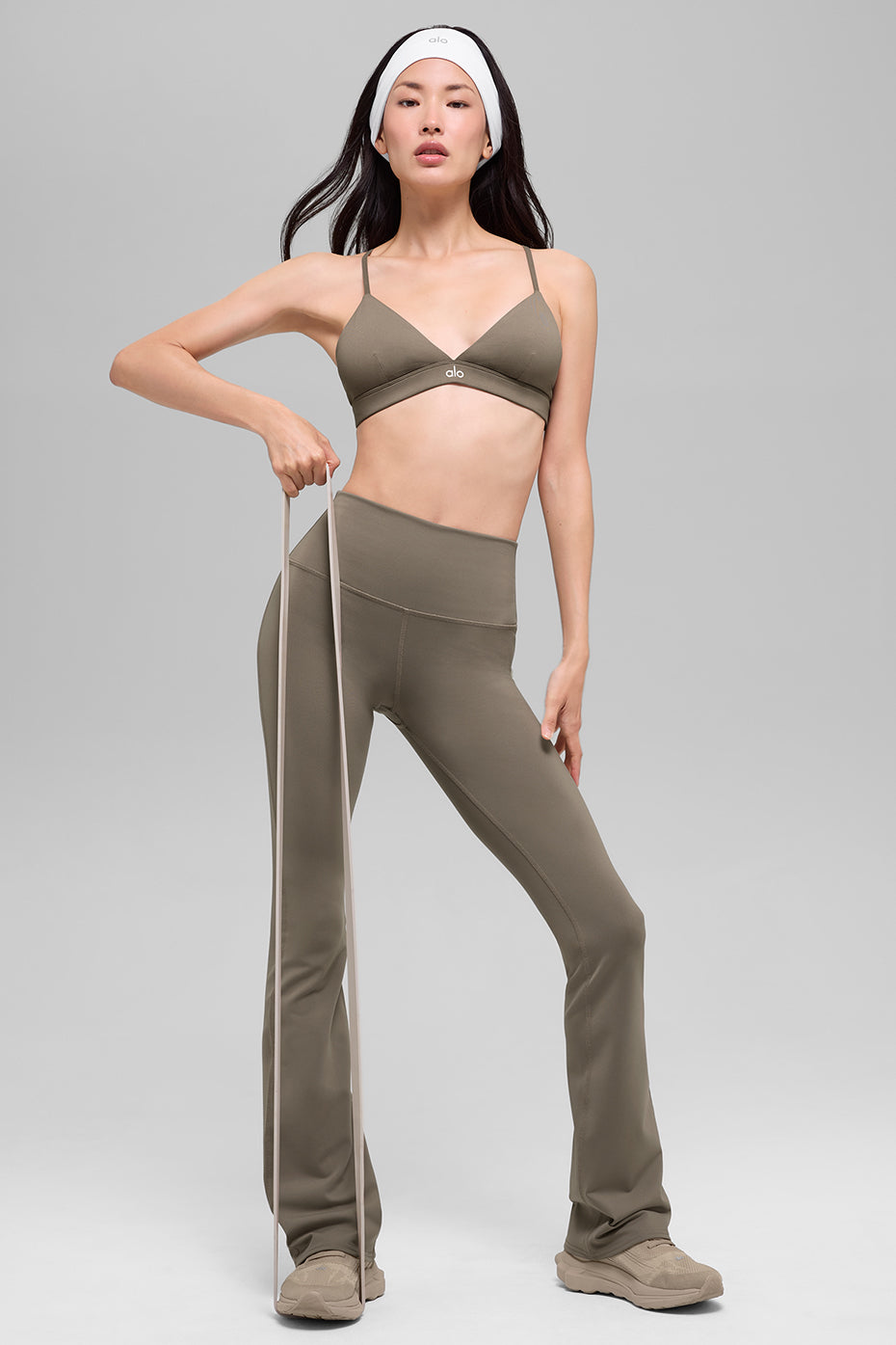 Airbrush High-Waist Bootcut Legging - Light Cocoa
