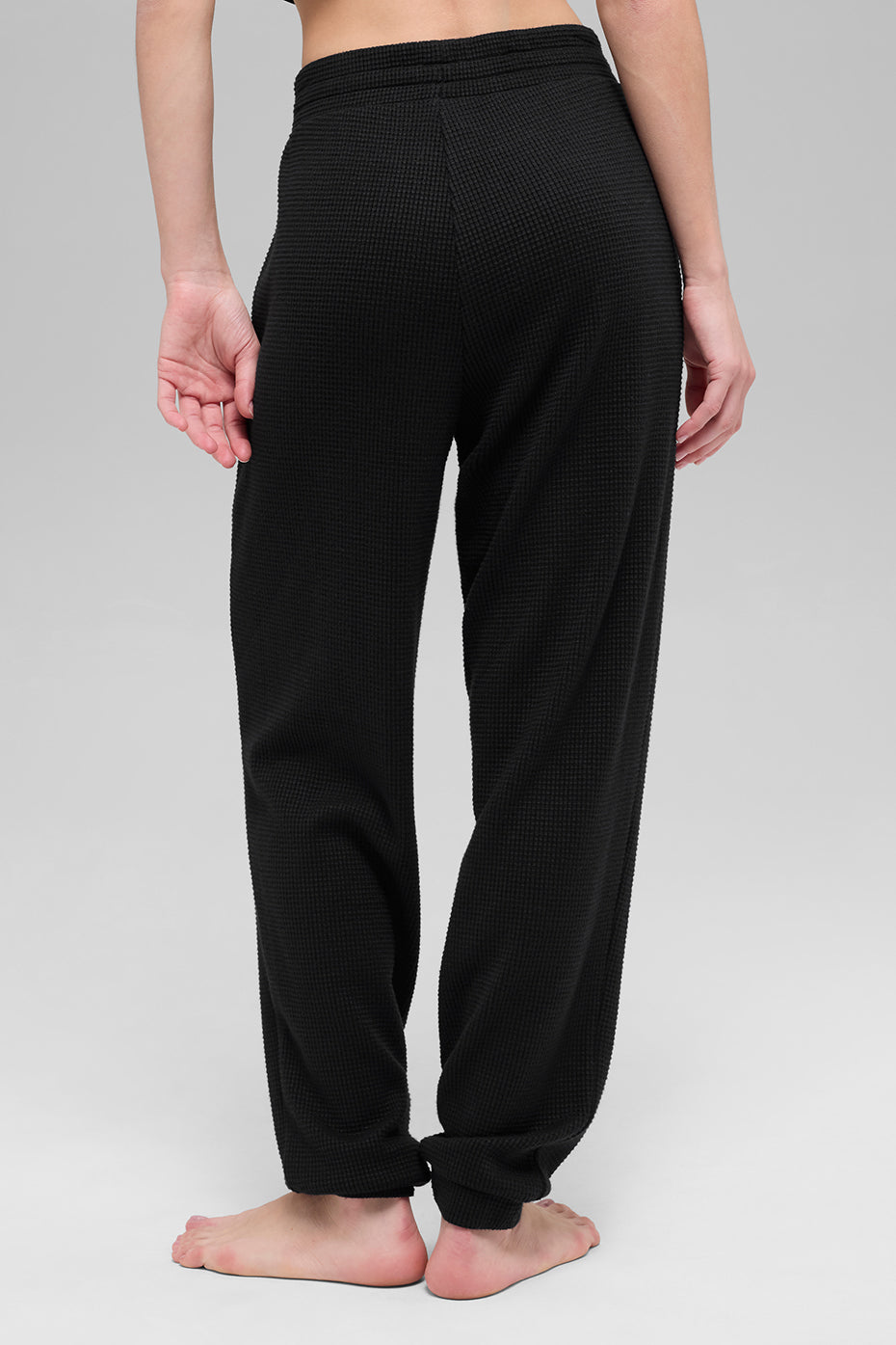 Waffle Weekend Escape Jogger - Black