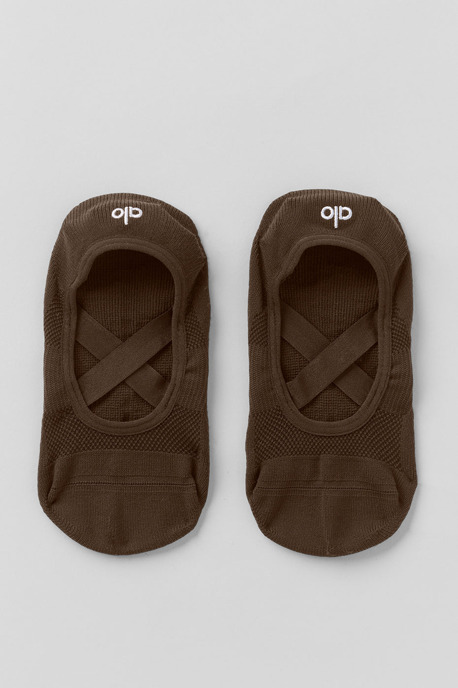 Womens Pivot Barre Sock - Espresso