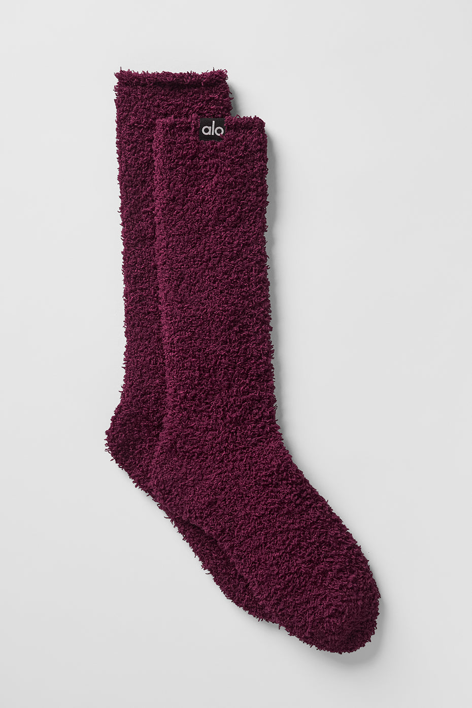Womens Plush Lush Sock - Burgundy