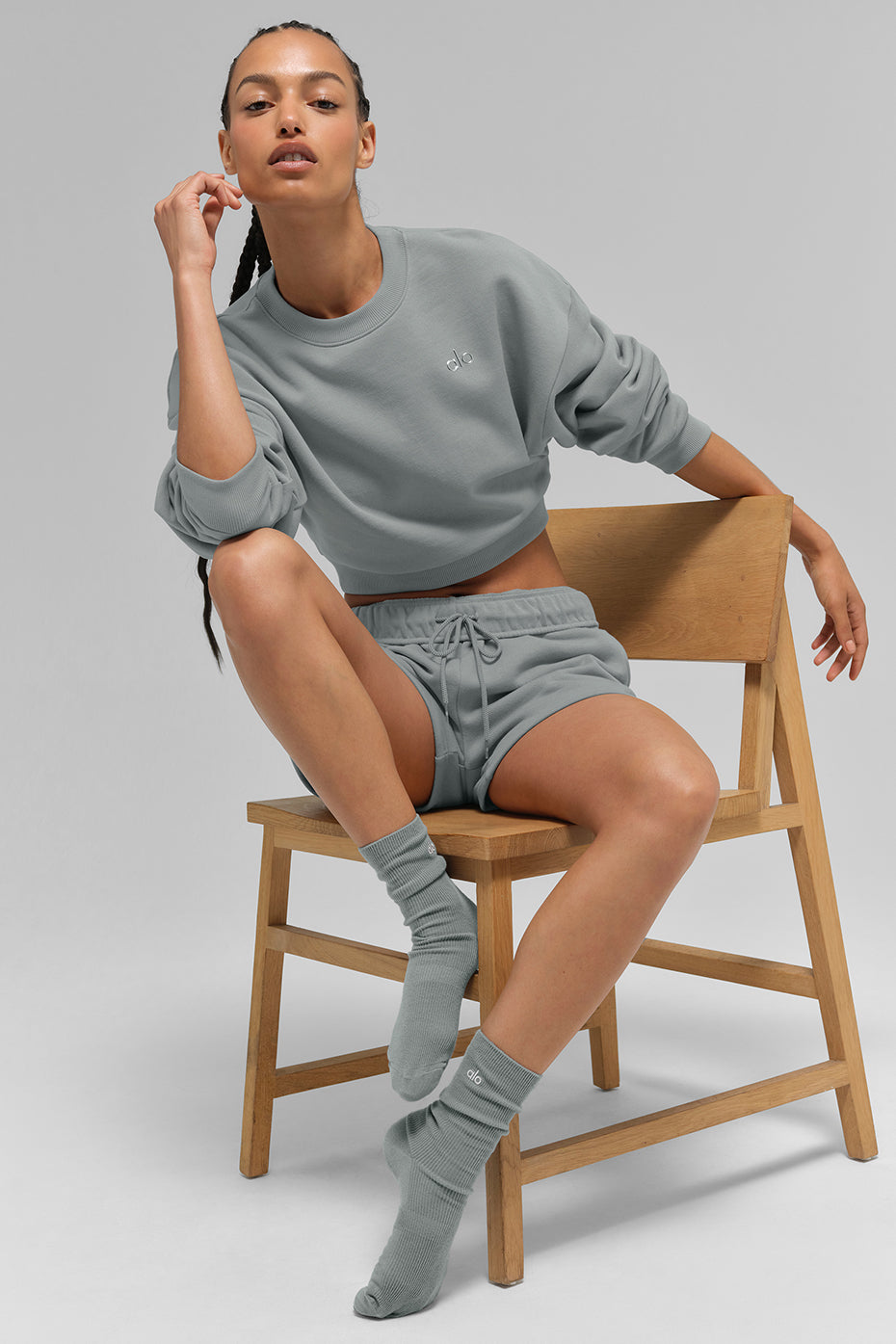 Unisex Half-Crew Understated Sock - Lunar Grey