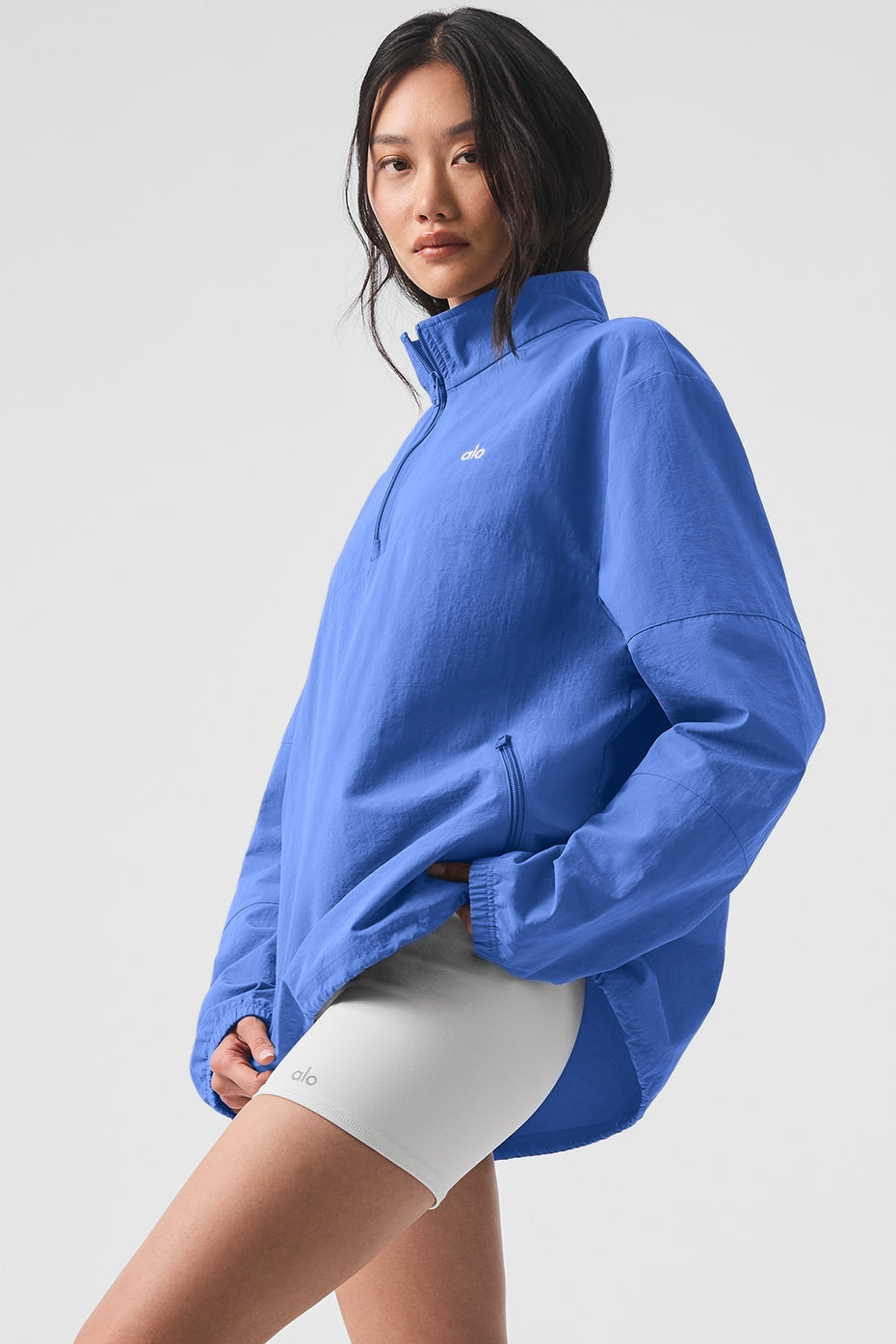 Light Weight Takeaway Track Pullover - Marathon Blue