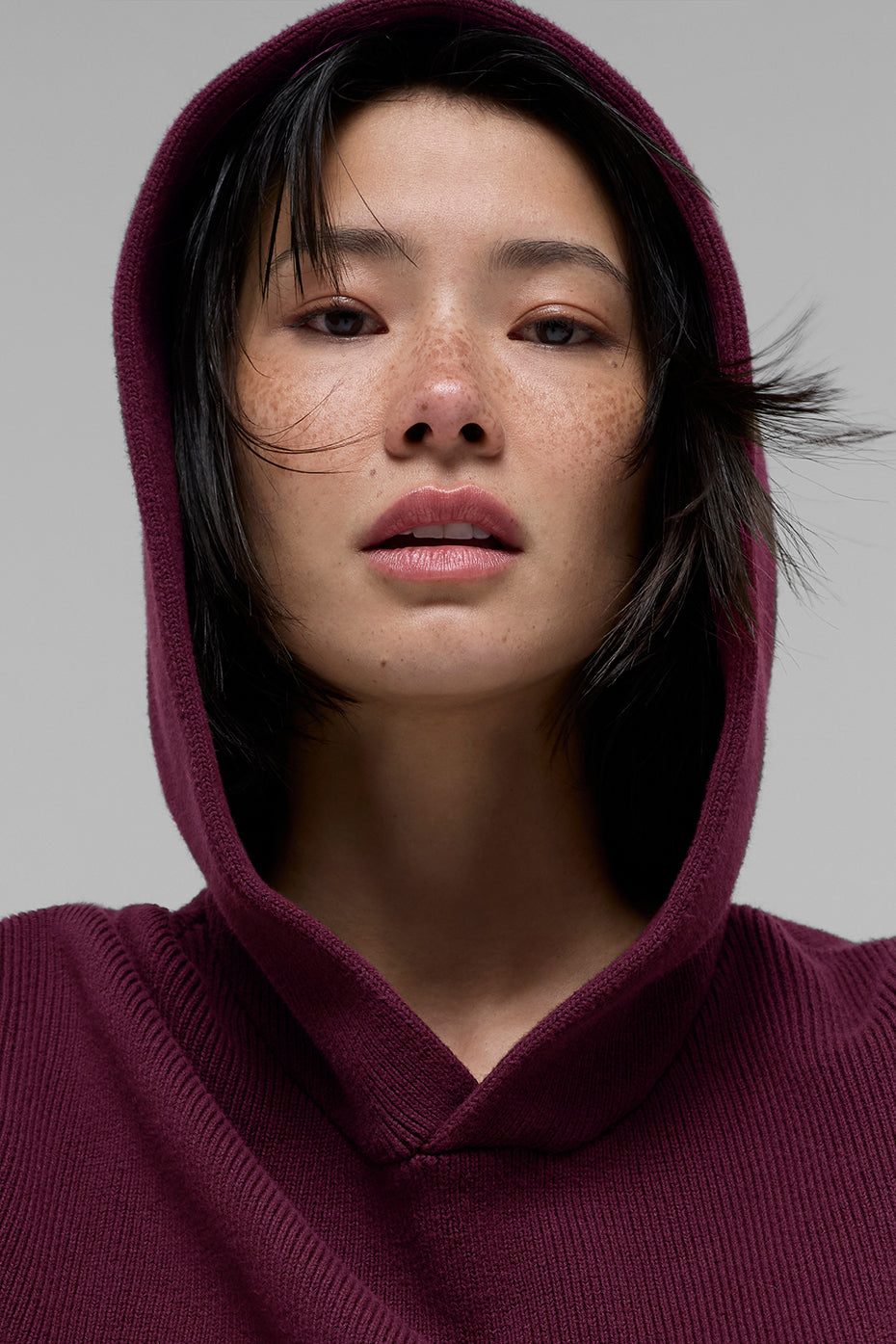 Scholar Hooded Sweater - Burgundy