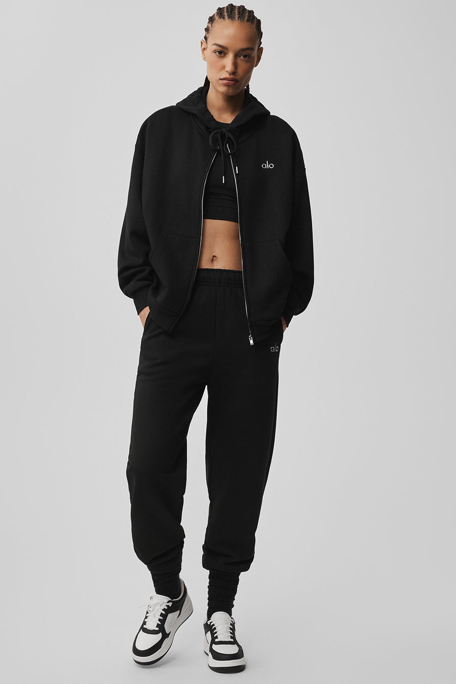 Accolade Full Zip Hoodie - Black