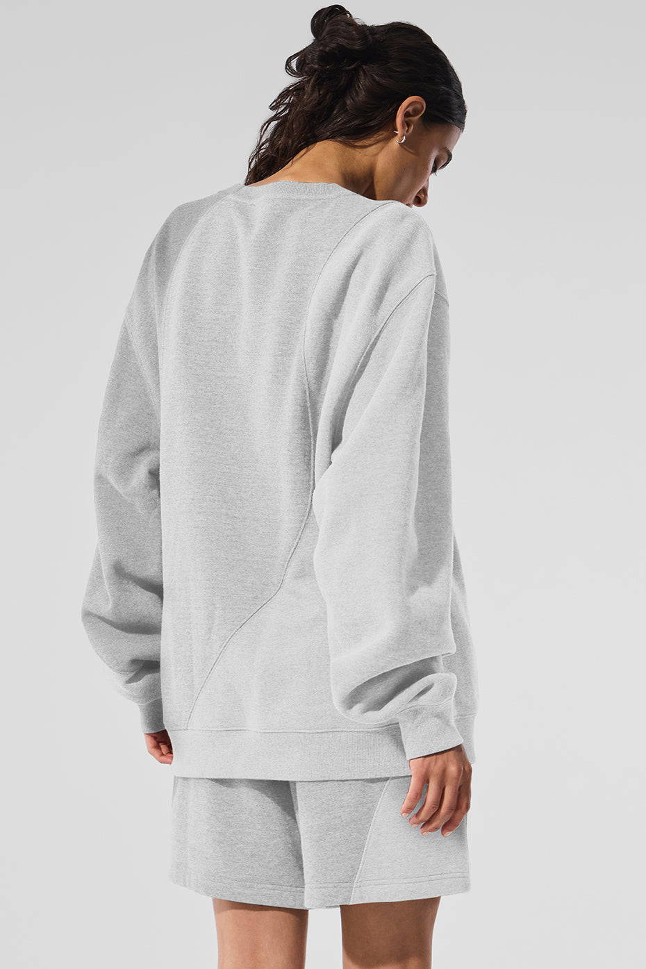 Make Waves Crew Neck Pullover - Athletic Heather Grey Tonal