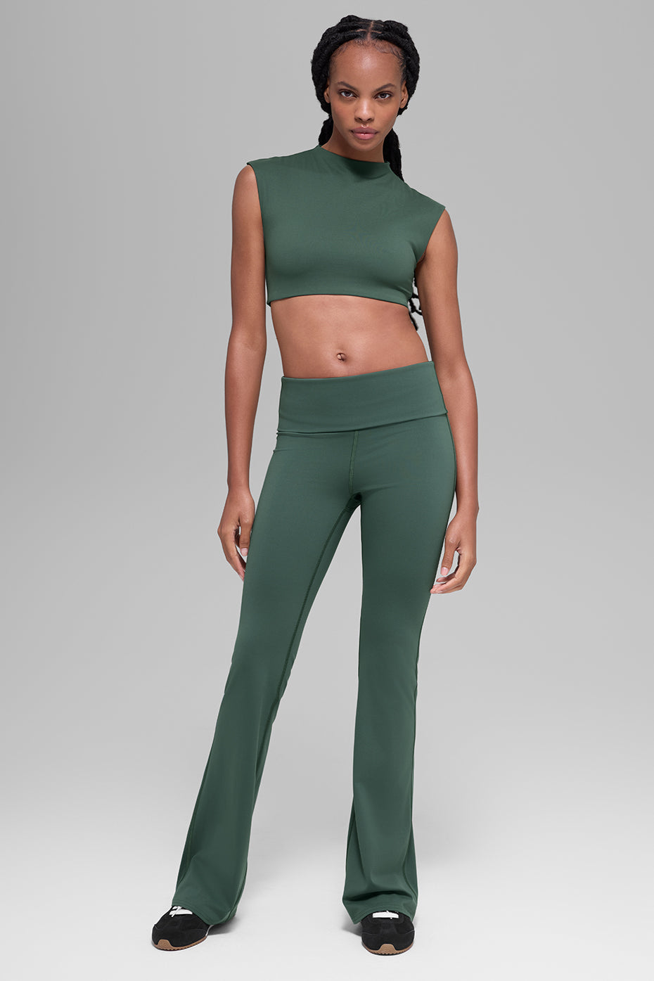 ALO Softsculpt Capped Out Short Sleeve - Clover Green