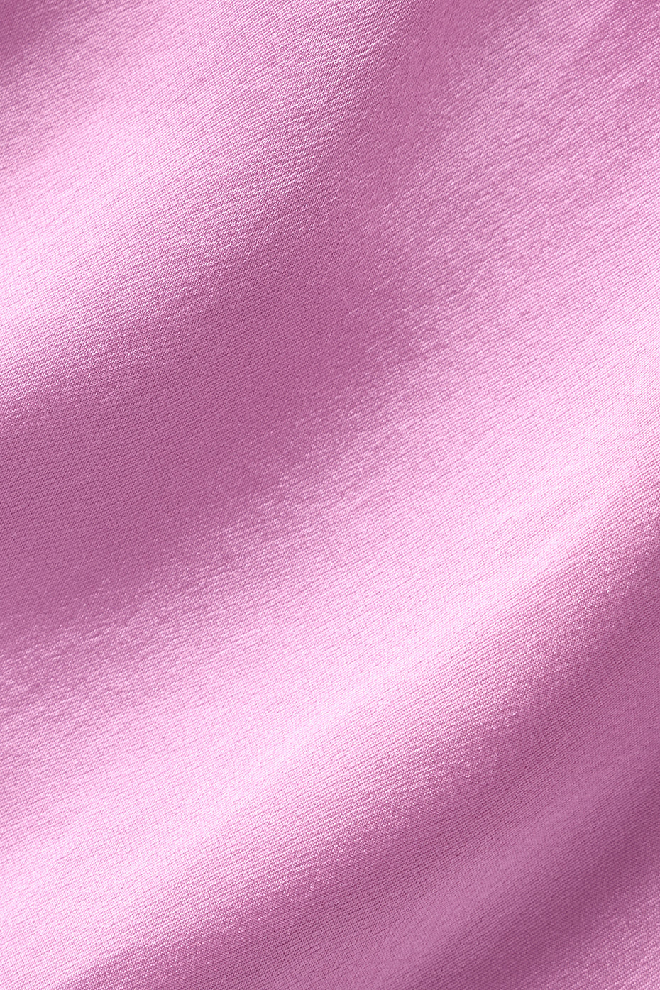 Silk Luminous Cropped Button Down Long Sleeve - Candy Heart Pink