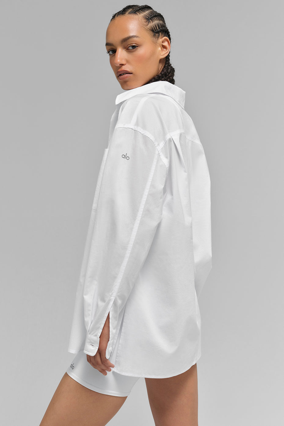 Cotton Real Deal Button Up Long Sleeve - White
