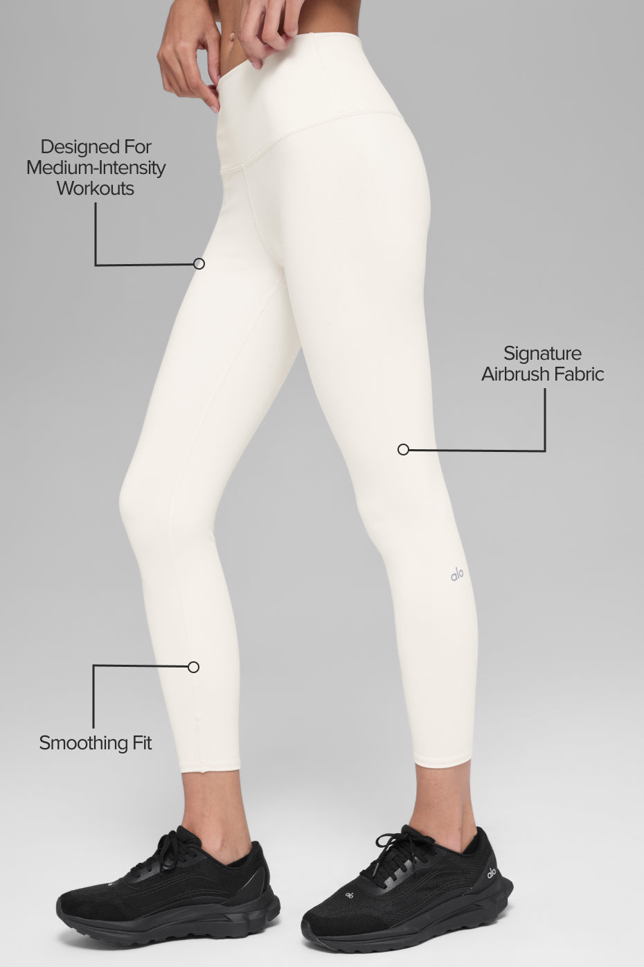 7/8 High-Waist Airbrush Legging - Ivory