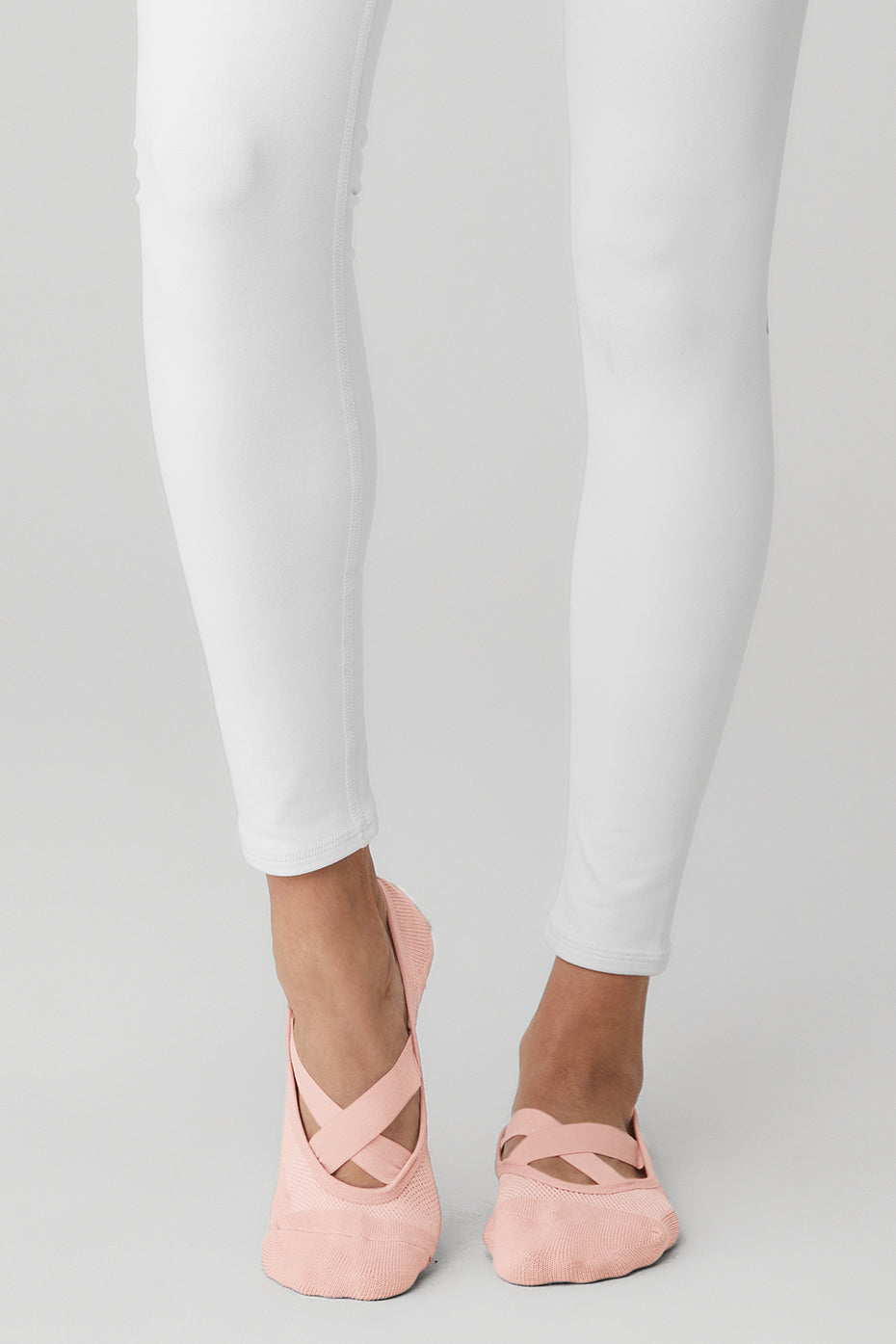 Womens Pivot Barre Sock - Pale Mauve