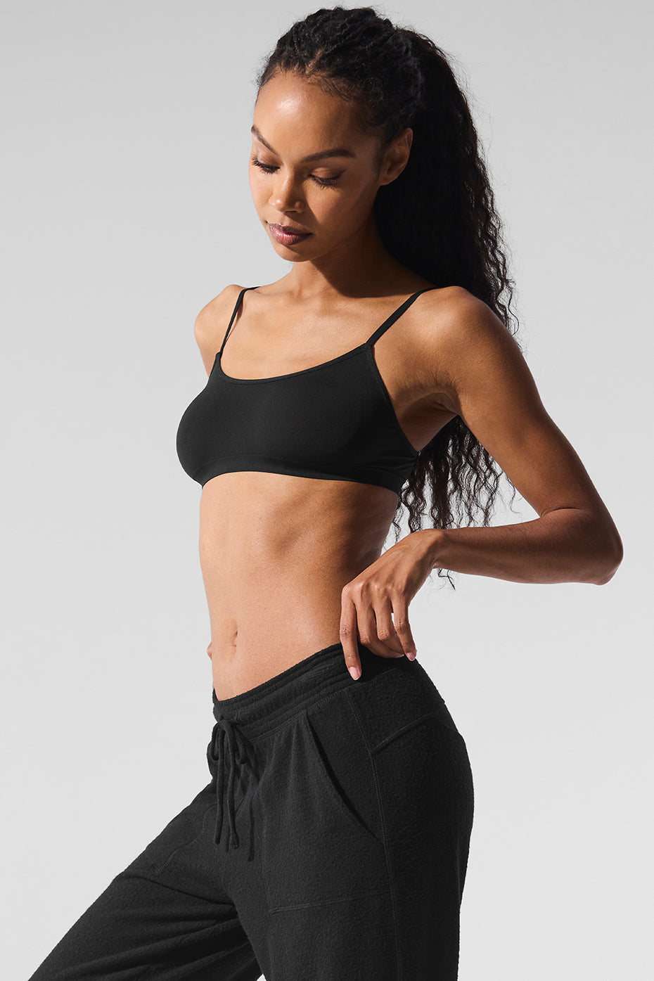 Sheer Glow Bra - Black